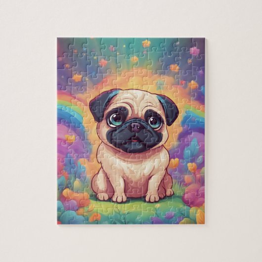 Niedlicher Mops Puzzle (Vertikal)