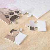 Niedlicher Mops Puzzle (Seite)