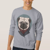 Niedlicher Mops Sweatshirt (Vorderseite)