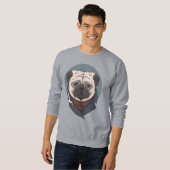 Niedlicher Mops Sweatshirt (Vorne ganz)