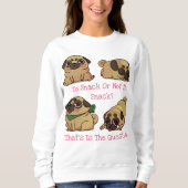 Niedlicher Mops Sweatshirt (Vorderseite)