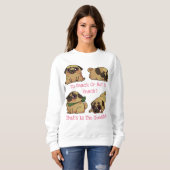 Niedlicher Mops Sweatshirt (Vorne ganz)