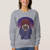 Niedlicher Mops Sweatshirt (Vorderseite)
