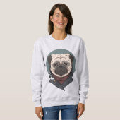 Niedlicher Mops Sweatshirt (Vorne ganz)