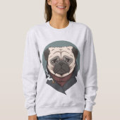 Niedlicher Mops Sweatshirt (Vorderseite)