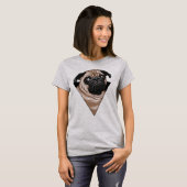 Niedlicher Mops T - Shirt (Vorne ganz)