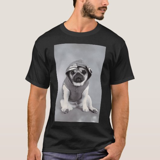 Niedlicher Mops T-Shirt (Vorderseite)