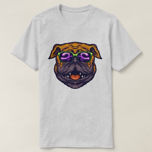 Niedlicher Mops T - Shirt (Design vorne)