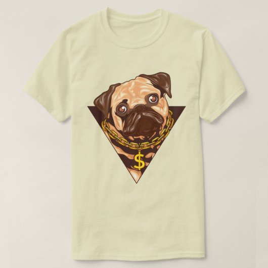 Niedlicher Mops T - Shirt (Design vorne)