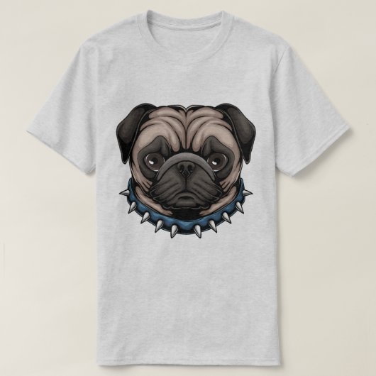 Niedlicher Mops T - Shirt (Design vorne)