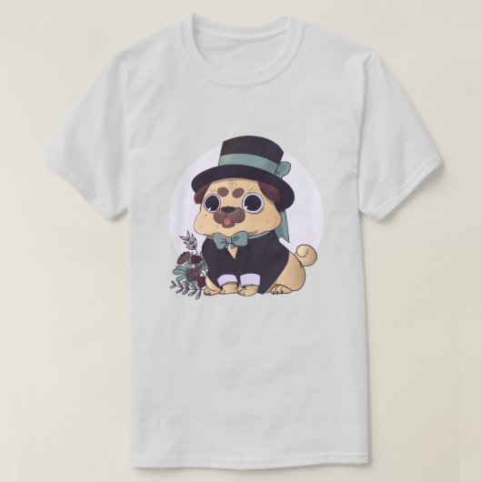 Niedlicher Mops T-Shirt (Design vorne)
