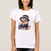Niedlicher Mops T - Shirt (Vorderseite)