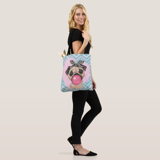 Niedlicher Mops Tasche (Am Model)