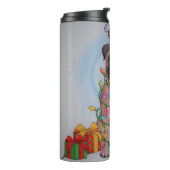 Niedlicher Mops Thermosbecher (Nach links gedreht)