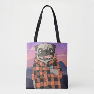 Niedlicher Mops Tote Tasche