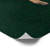 Niedlicher Mops und Katzenposter Poster (Ecke)