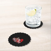 Niedlicher Mops Valentines Herzstück Liebe Untersetzer (Vor Ort)