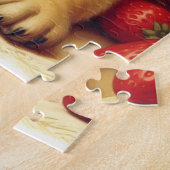 Niedlicher Mops Vintage Malerei Puzzle (Seite)