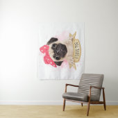 Niedlicher Mops Wandteppich (Beispiel)