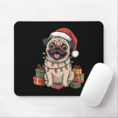 Niedlicher Mops Weihnachten Weihnachten Design Fun Mousepad (Mit Mouse)