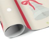 Niedlicher Mops Weihnachtsmuster Geschenkpapier (Rolleneckpunkt)