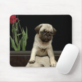 Niedlicher Mops Welpe Dog Liebhaber Geschenkserie Mousepad (Mit Mouse)