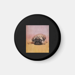 Niedlicher Mops Welpe Mops Dog Lovers Gift Magnet