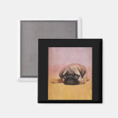 Niedlicher Mops Welpe | Mops Dog Lovers Gift Magnet (Vorderseite/Rückseite)