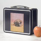 Niedlicher Mops Welpe | Mops Dog Lovers Gift Metall Brotdose (Beispiel)