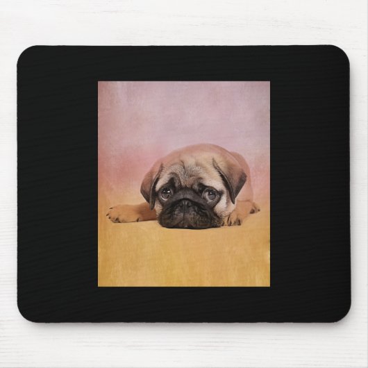 Niedlicher Mops Welpe | Mops Dog Lovers Gift Mousepad (Vorne)