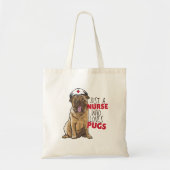 Niedlicher Mops-Welpe Tragetasche (Vorne)