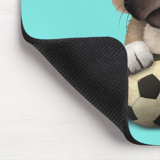 Niedlicher Mops-Welpen-Hund mit Mousepad (Ecke)