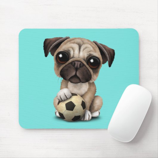Niedlicher Mops-Welpen-Hund mit Mousepad (Mit Mouse)