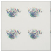 Niedlicher Mops Welpenwasserfarbe Spritzer abstrak Stoff (Muster)