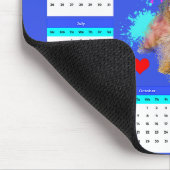 Niedlicher Morkie-Dog-Kalender individuell einstel Mousepad (Ecke)