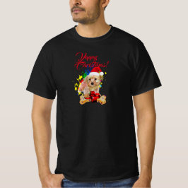 Niedlicher Morkie Dog Yappy Weihnachten T-Shirt