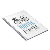 Niedlicher Motivierend Behalt mit dem Fahrrad vorw Notizblock (Rechte Seite)