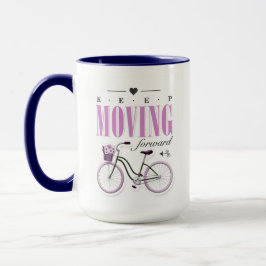 Niedlicher Motivierend Behalt mit dem Fahrrad vorw Tasse