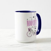 Niedlicher Motivierend Behalt mit dem Fahrrad vorw Tasse (VorderseiteRechts)