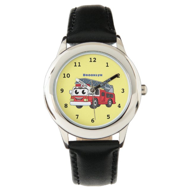 Niedlicher Motor Cartoon Armbanduhr (Vorderseite)