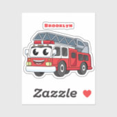 Niedlicher Motor Cartoon Aufkleber (Blatt)