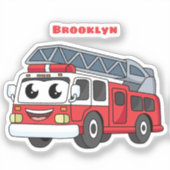 Niedlicher Motor Cartoon Aufkleber (Vorderseite)