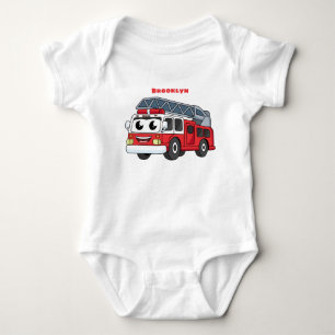 Niedlicher Motor Cartoon Baby Strampler