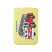 Niedlicher Motor Cartoon Badematte (Vorderseite Vertikal)