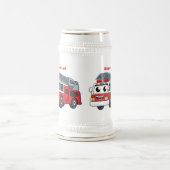 Niedlicher Motor Cartoon Bierglas (Mittel)