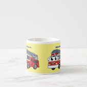 Niedlicher Motor Cartoon Espressotasse (Vorderseite)