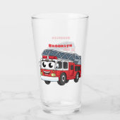 Niedlicher Motor Cartoon Glas (Rückseite)