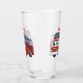 Niedlicher Motor Cartoon Glas (Links)