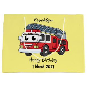 Niedlicher Motor Cartoon Große Geschenktüte