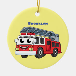 Niedlicher Motor Cartoon Keramik Ornament